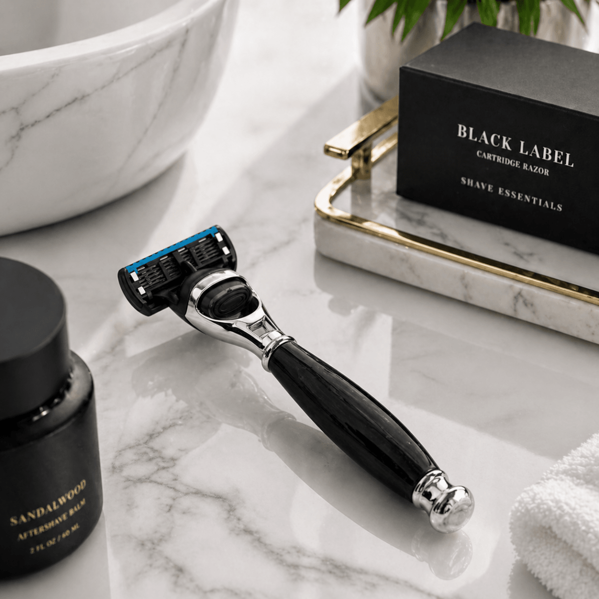 Black Label Cartridge Razor - Shave Essentials