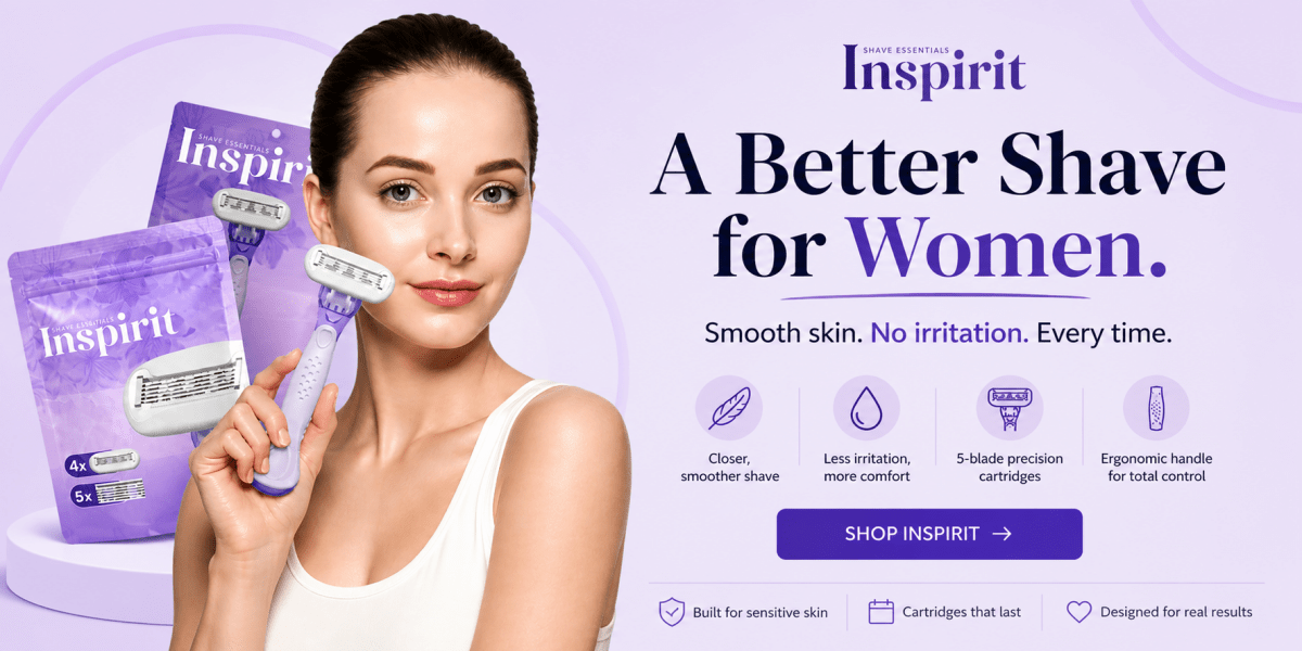 Inspirit Banner for Shave Essentials