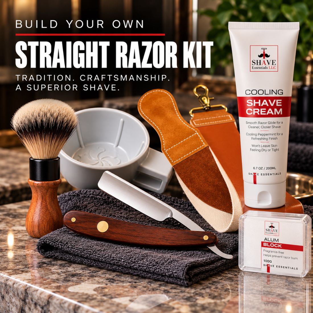 STRAIGHT RAZOR KIT - Shave Essentials