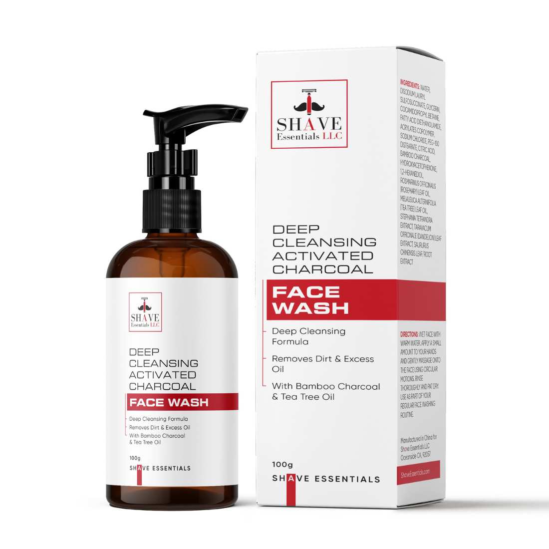 Activated Charcoal Face Wash | Shave Essentials
