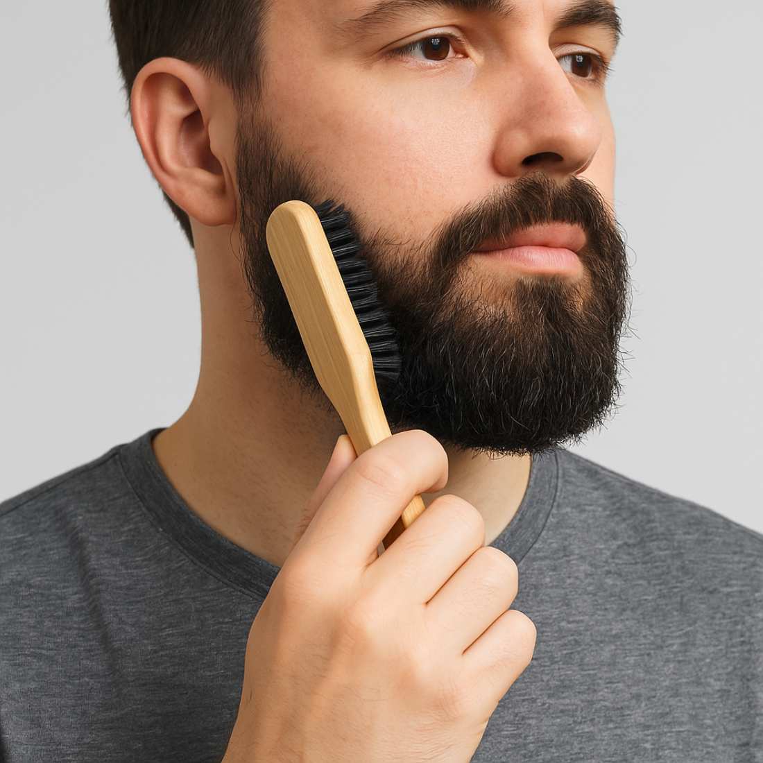 Bamboo Beard Brush Duo - Shave Essentials