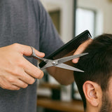Artisan Shears cutting hair - Shave Essentials
