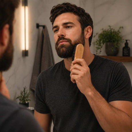Bamboo Beard Brush Duo - Shave Essentials