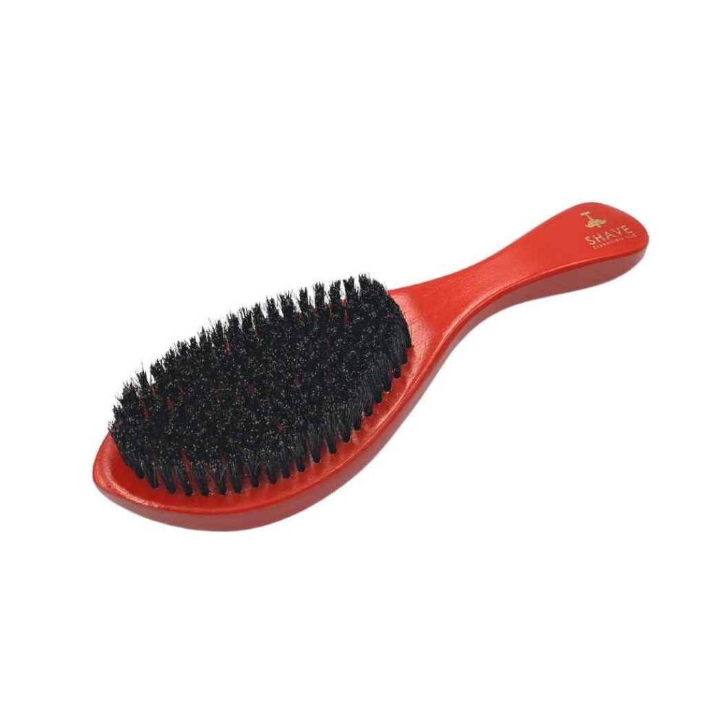 Boar Bristle Hair Brush with Handle - Shave Essentials