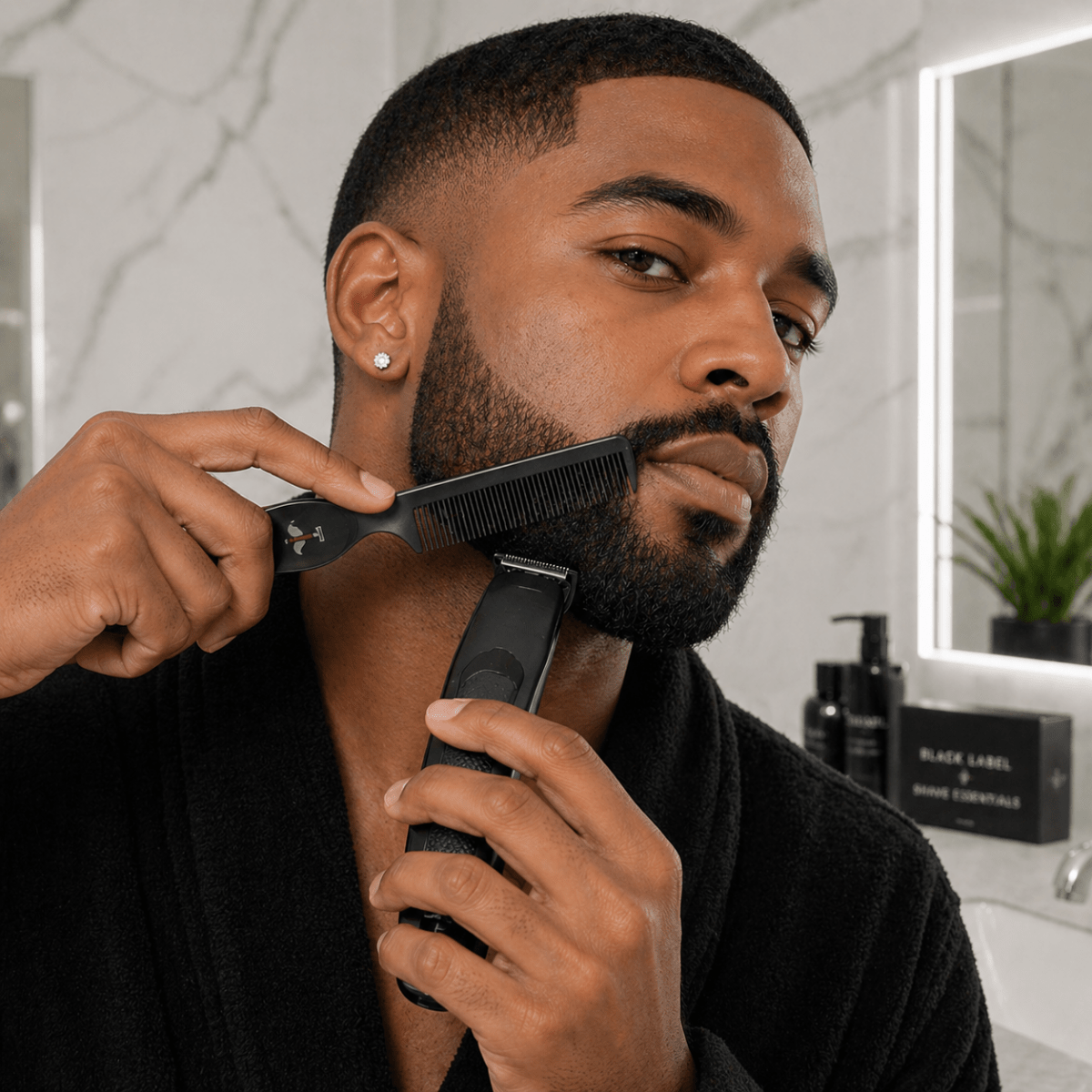 Carbon Styling Comb - Shave Essentials
