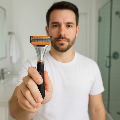 Cartridge Razor Handle (fits 5-Blade and 3-Blade) - Shave Essentials