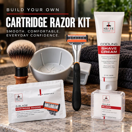CARTRIDGE RAZOR KIT - Shave Essentials