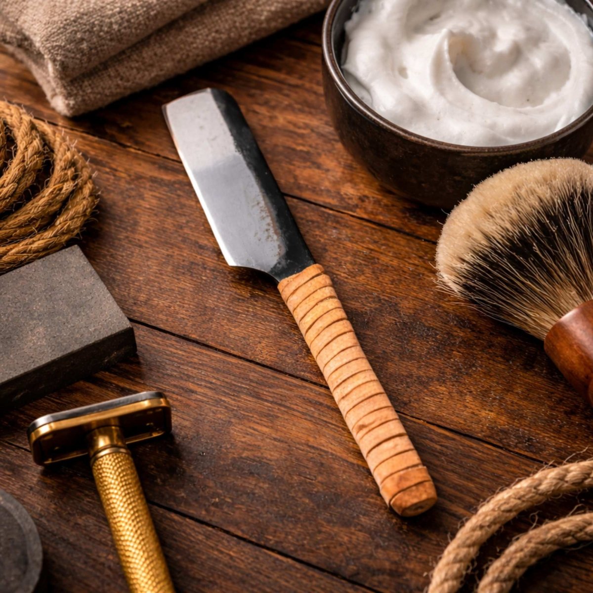 Core Kamisori Straight Razor – Handmade Carbon Steel Razor – Shave