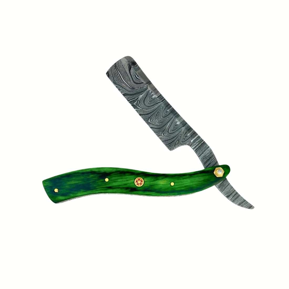Damascus Steel Straight Razor - Shave Essentials