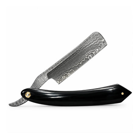 Damascus Steel Straight Razor - Shave Essentials