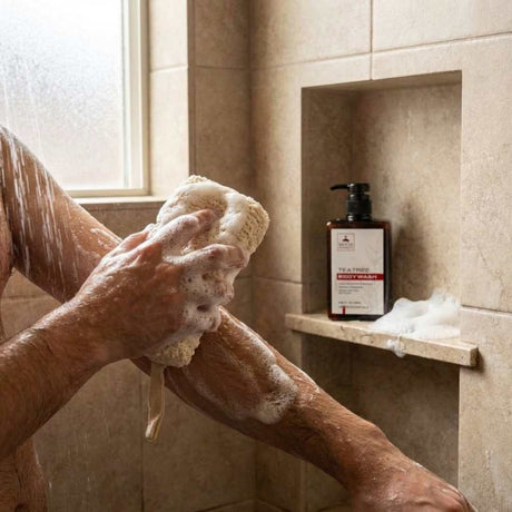 Exfoliating Bath Sponge - Shave Essentials