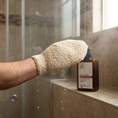 Exfoliating Shower Mitt - Shave Essentials