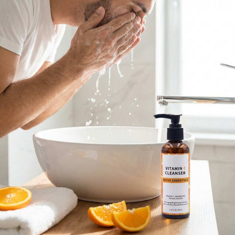 Gentle Vitamin C Facial Cleanser for Anti - Aging Skincare - Shave Essentials