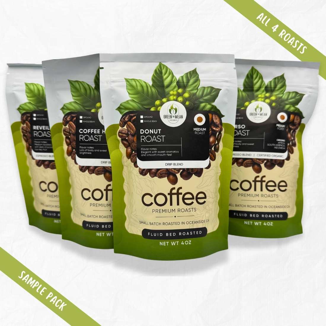 Green To Mean Coffee Sampler