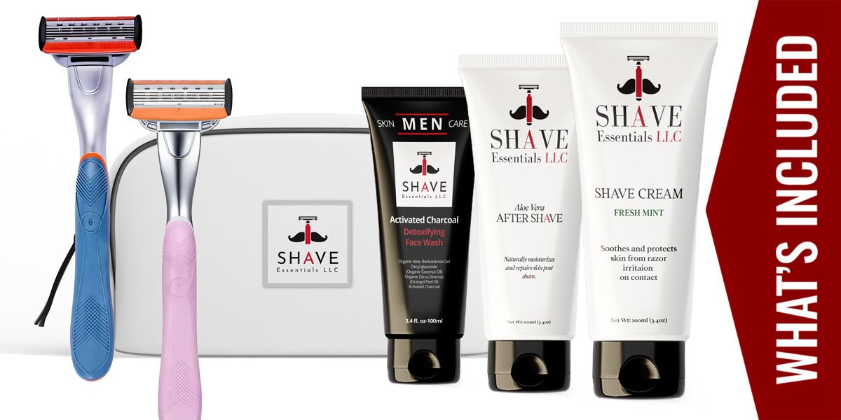 Face Shaving Essentials Shave Essentials Shave Travel Kit | Shave Essentials