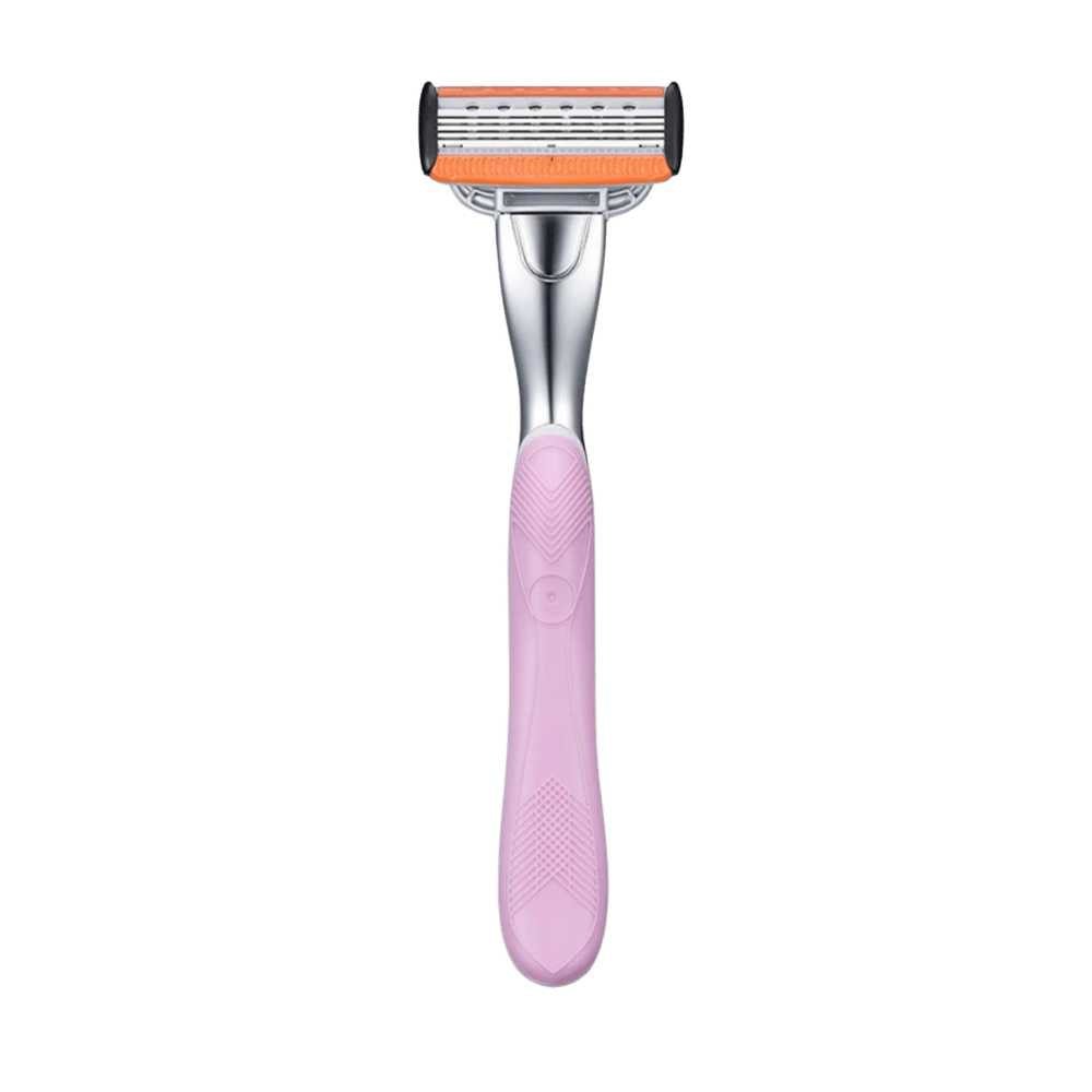Cartridge Razor Handle (fits 5-Blade and 3-Blade) - PINK -  Shave Essentials